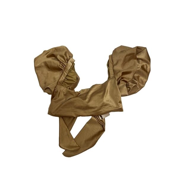 Agua Bendita GOLD Calista Bikini Top NWT Sz. M - Picture 3 of 6